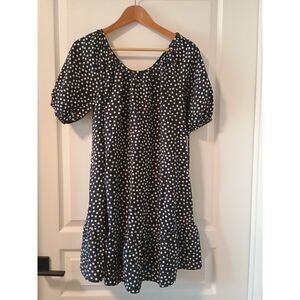 Ann Taylor Polka Dot Short Sleeve Dress S Petite NWOT